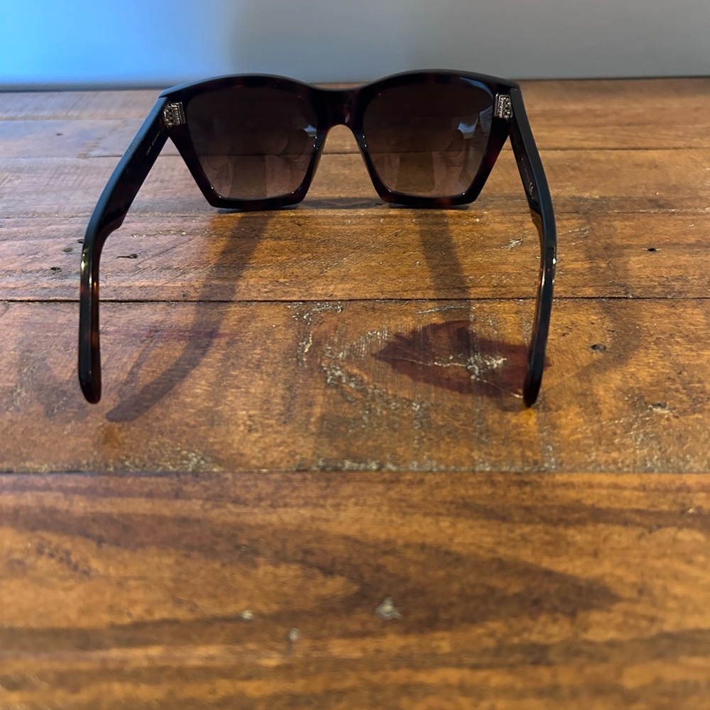 Celine 3 Dots 55mm Cat-Eye Brown Tortoise Frame&Dark Brown Gradient Lens w/Case - Picture 5 of 14
